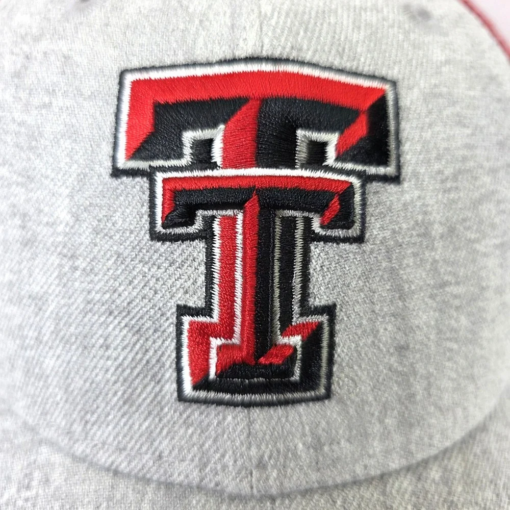 Texas Tech Red Raiders TTU Gray Red Snapback Adjustable Hat NCAA Cap Licensed